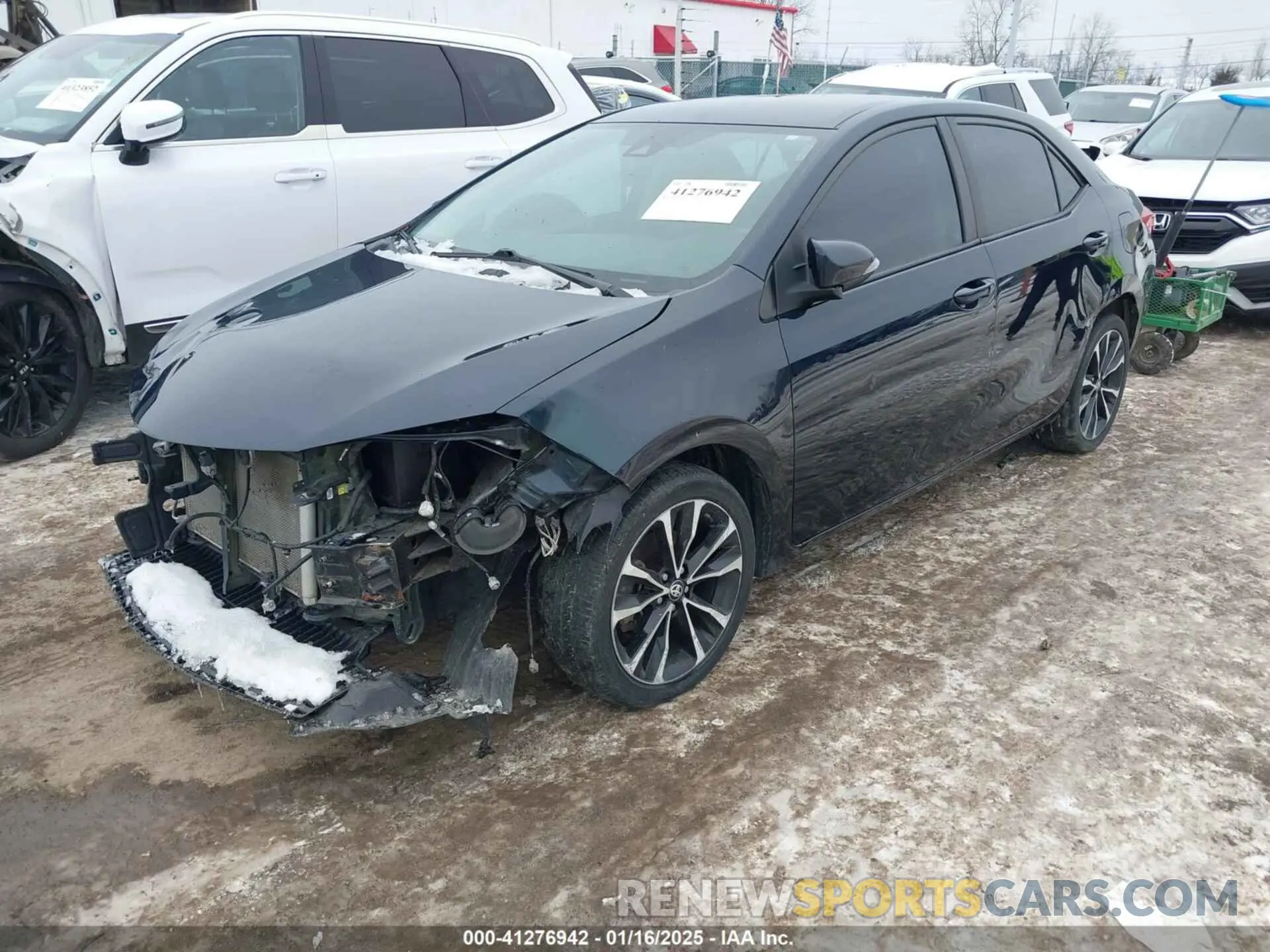 2 fotografías del automóvil dañado 2T1BURHE9KC232204 TOYOTA COROLLA 2019