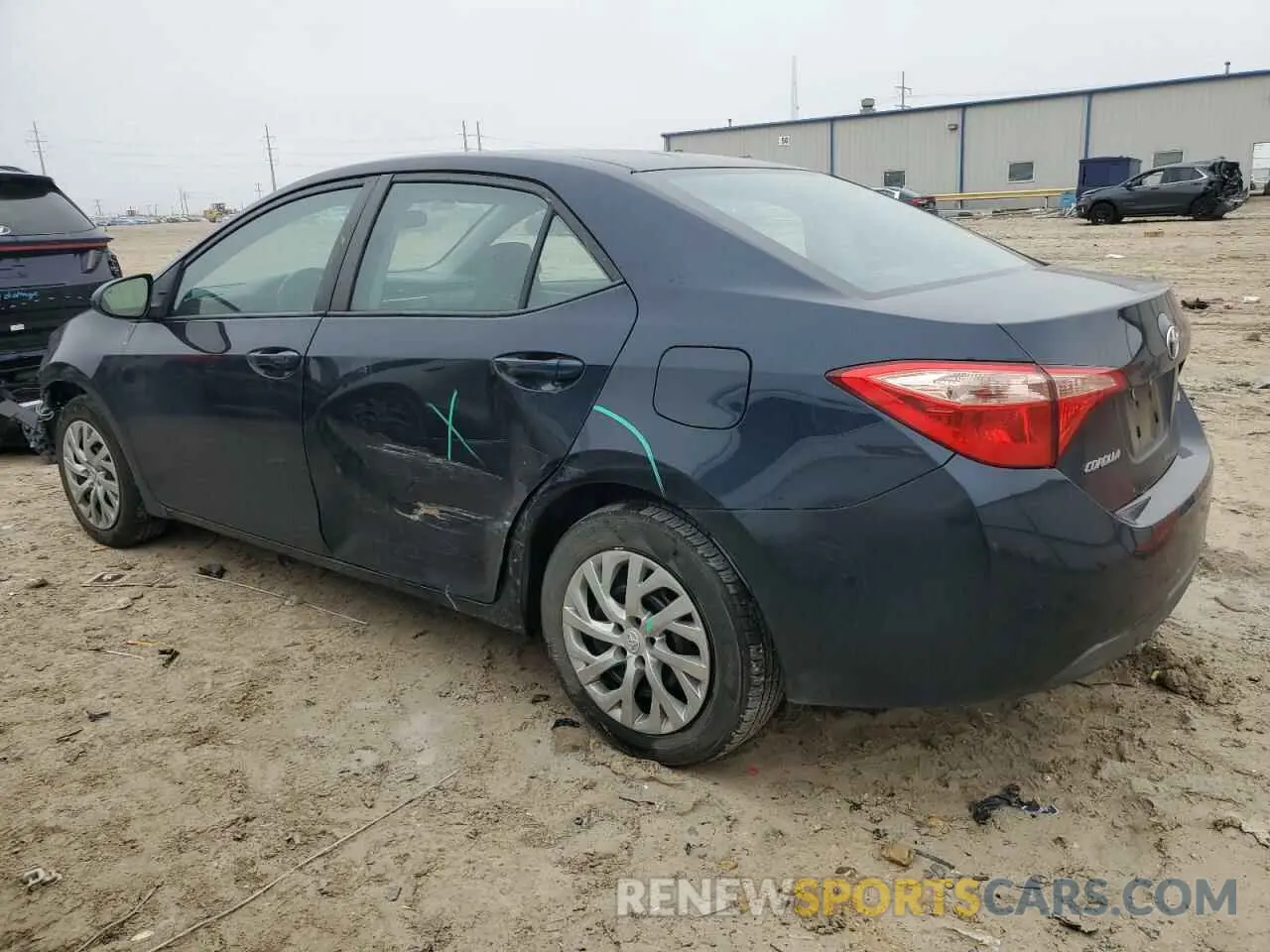 2 fotografías del automóvil dañado 2T1BURHE9KC237354 TOYOTA COROLLA 2019