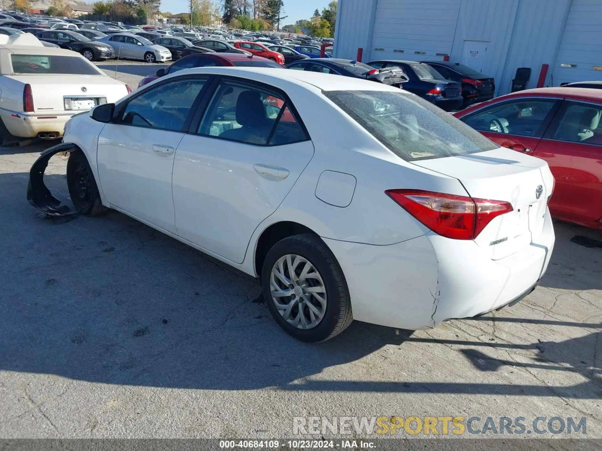3 fotografías del automóvil dañado 2T1BURHEXKC146660 TOYOTA COROLLA 2019