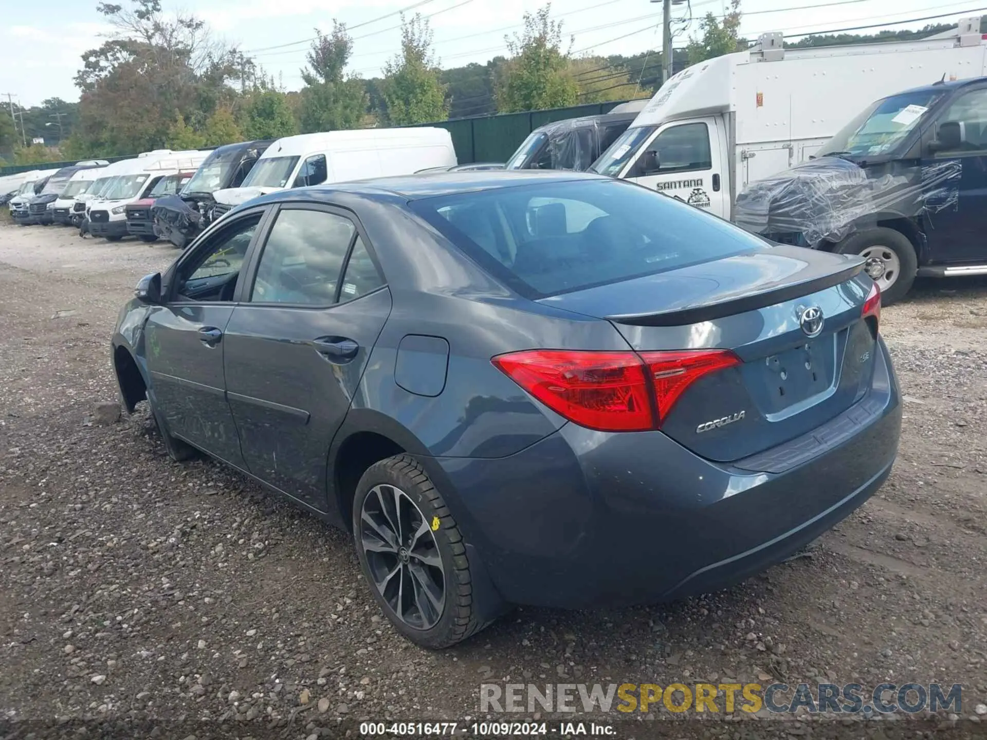 3 fotografías del automóvil dañado 2T1BURHEXKC149249 TOYOTA COROLLA 2019