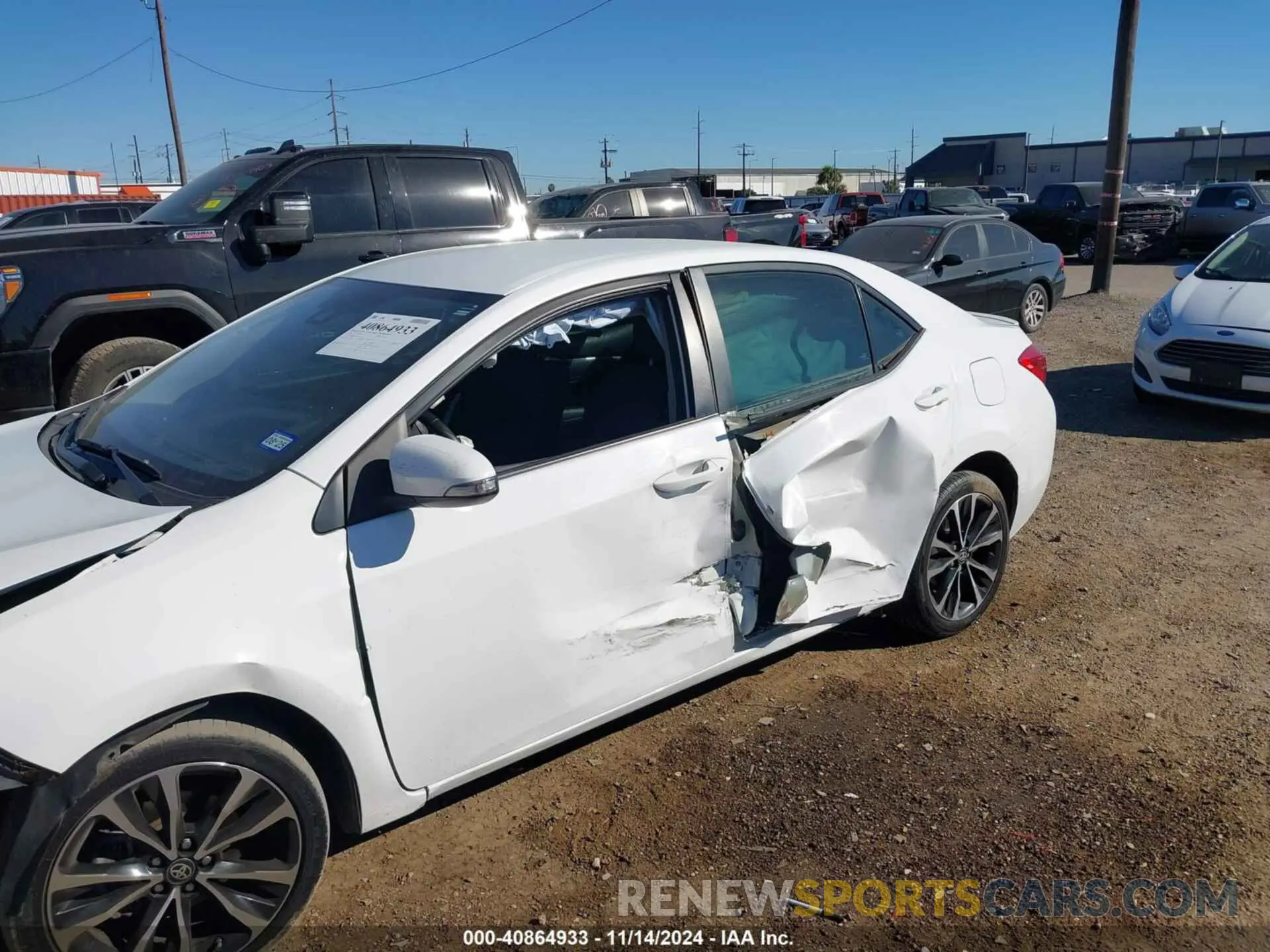 6 fotografías del automóvil dañado 2T1BURHEXKC150627 TOYOTA COROLLA 2019