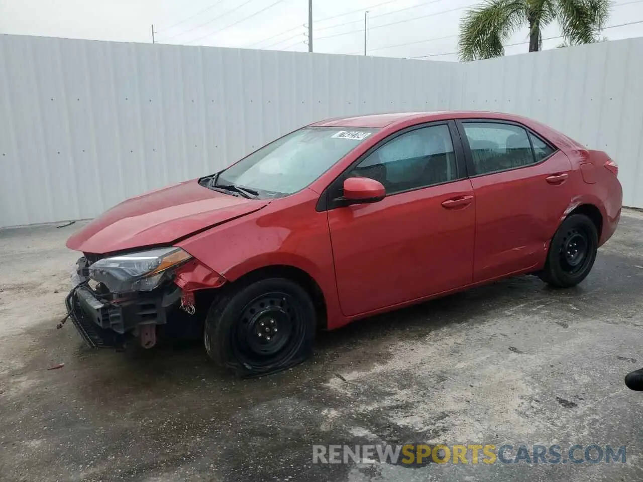 1 fotografías del automóvil dañado 2T1BURHEXKC155908 TOYOTA COROLLA 2019