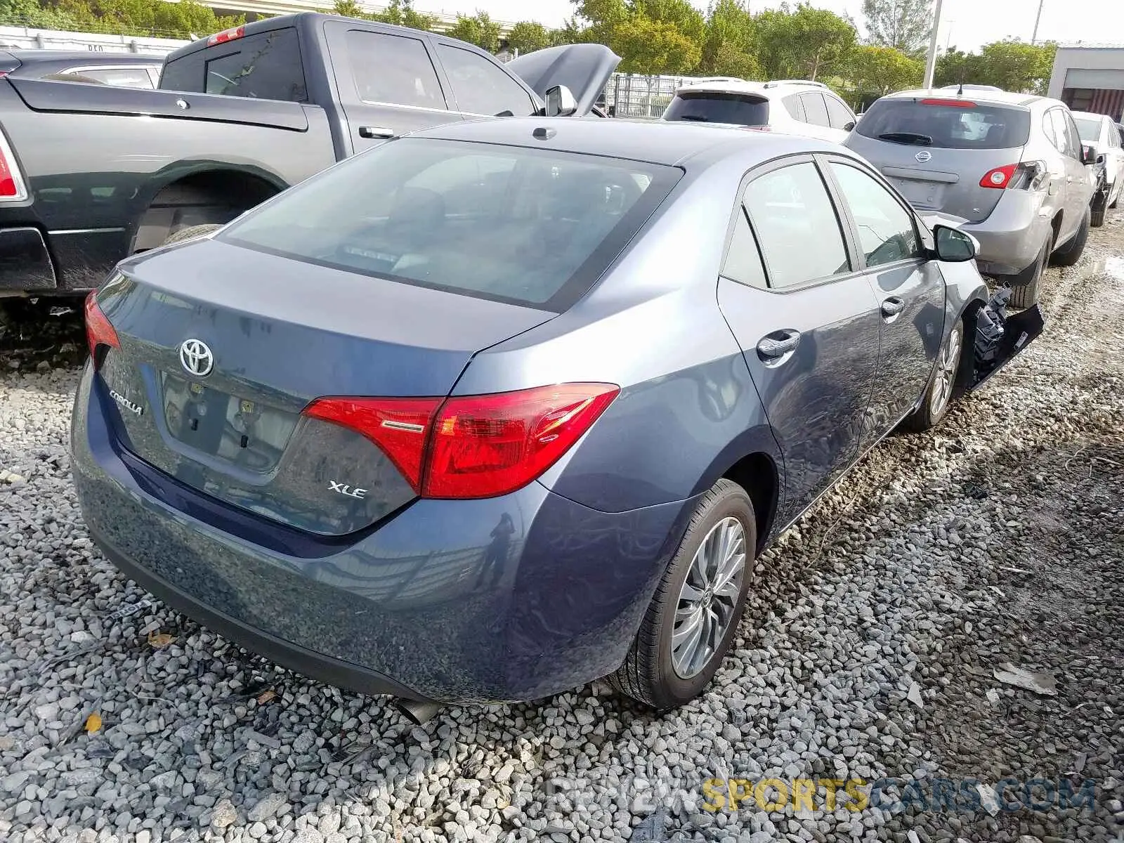 4 fotografías del automóvil dañado 2T1BURHEXKC157318 TOYOTA COROLLA 2019