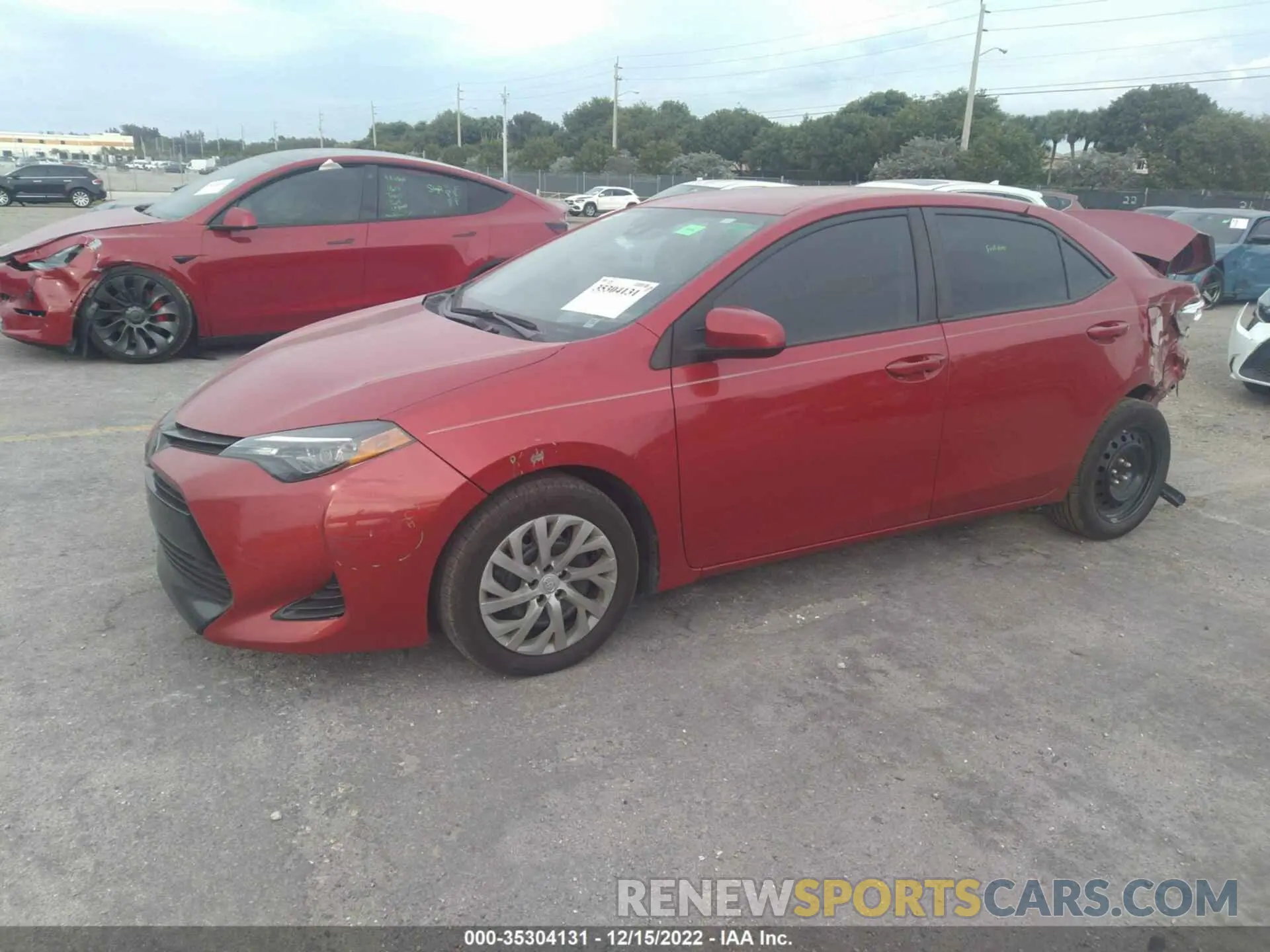 2 fotografías del automóvil dañado 2T1BURHEXKC159845 TOYOTA COROLLA 2019