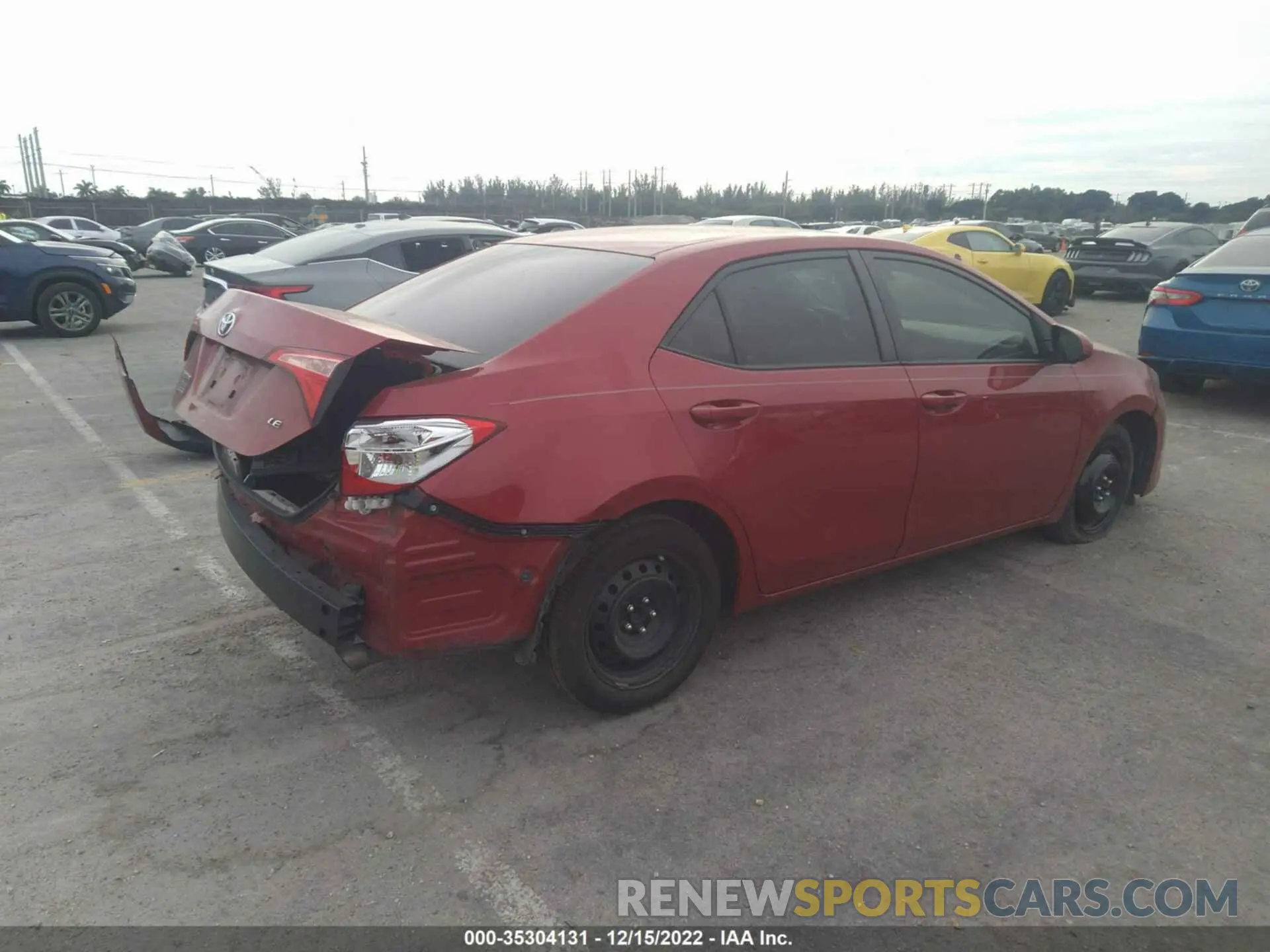 4 fotografías del automóvil dañado 2T1BURHEXKC159845 TOYOTA COROLLA 2019