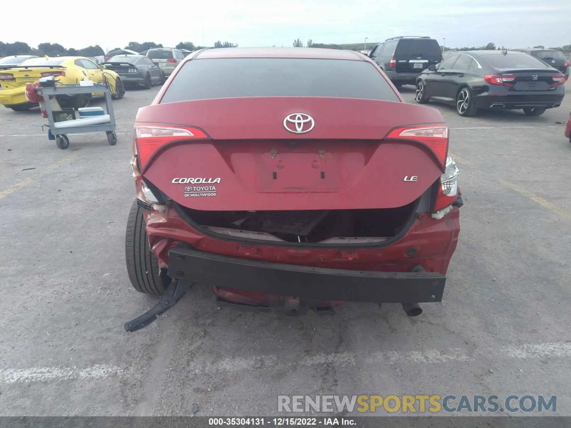 6 fotografías del automóvil dañado 2T1BURHEXKC159845 TOYOTA COROLLA 2019