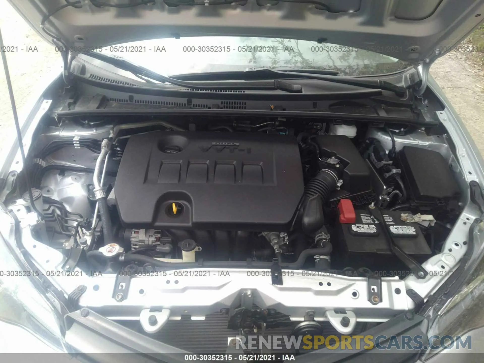 10 fotografías del automóvil dañado 2T1BURHEXKC162051 TOYOTA COROLLA 2019