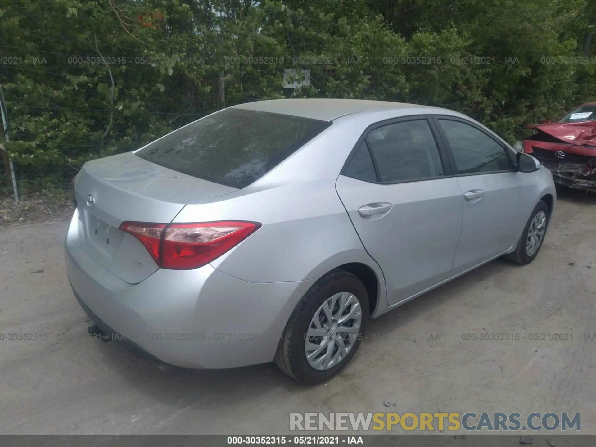 4 fotografías del automóvil dañado 2T1BURHEXKC162051 TOYOTA COROLLA 2019