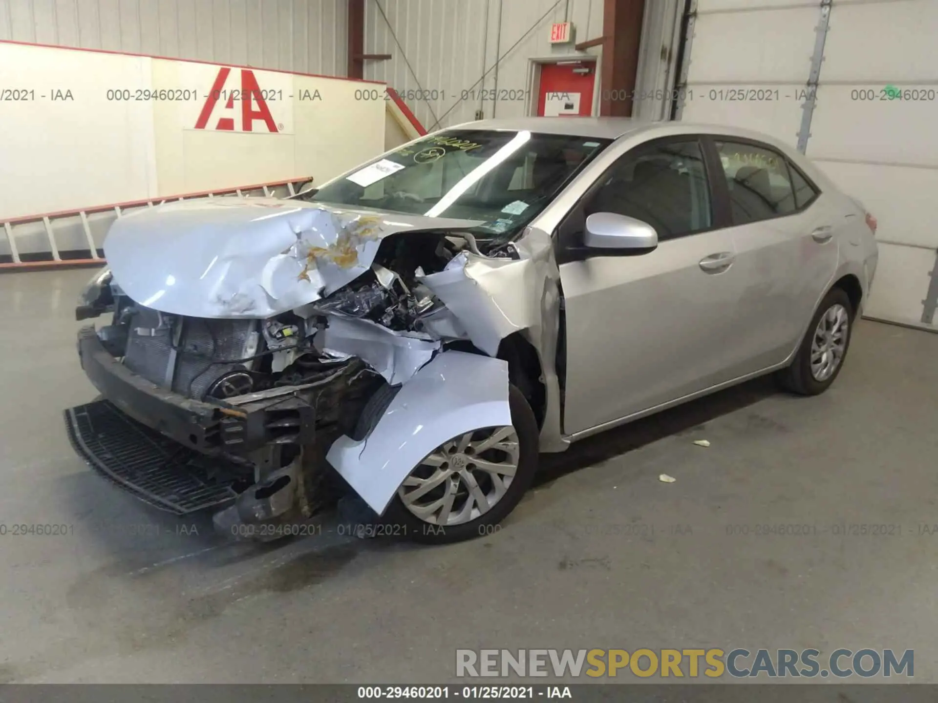 2 fotografías del automóvil dañado 2T1BURHEXKC173194 TOYOTA COROLLA 2019