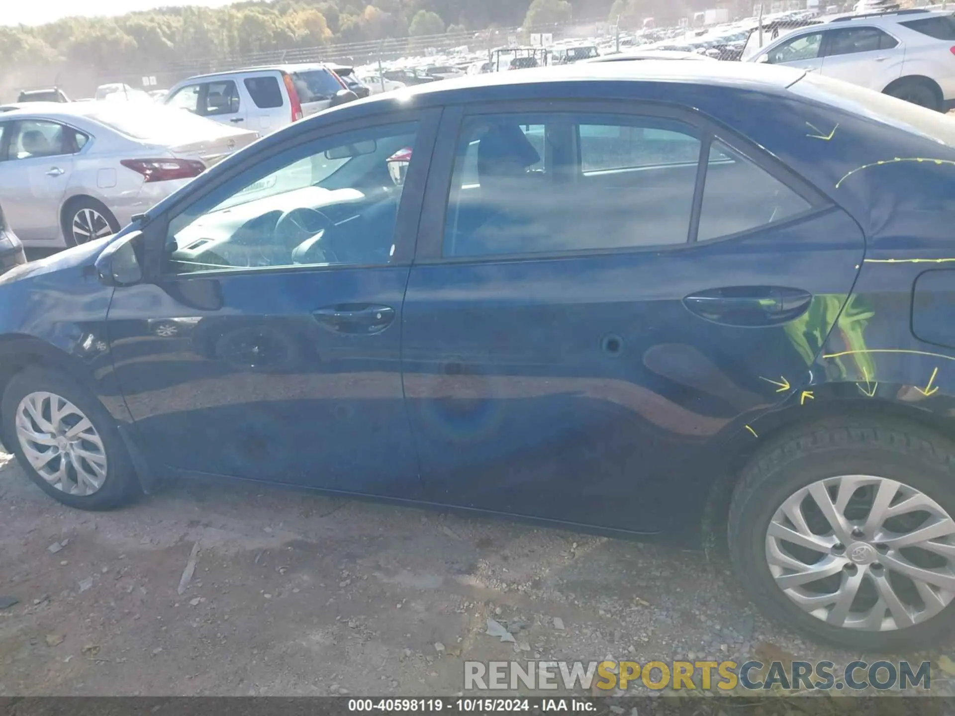 14 fotografías del automóvil dañado 2T1BURHEXKC177018 TOYOTA COROLLA 2019