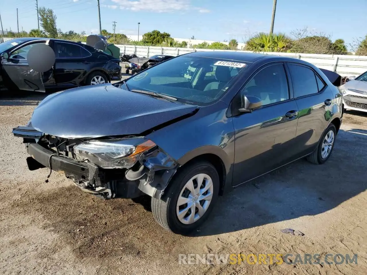 2 fotografías del automóvil dañado 2T1BURHEXKC180775 TOYOTA COROLLA 2019