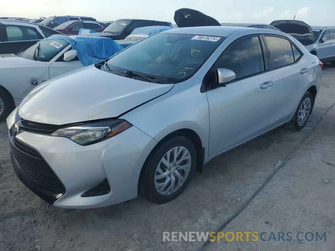 1 fotografías del automóvil dañado 2T1BURHEXKC191579 TOYOTA COROLLA 2019