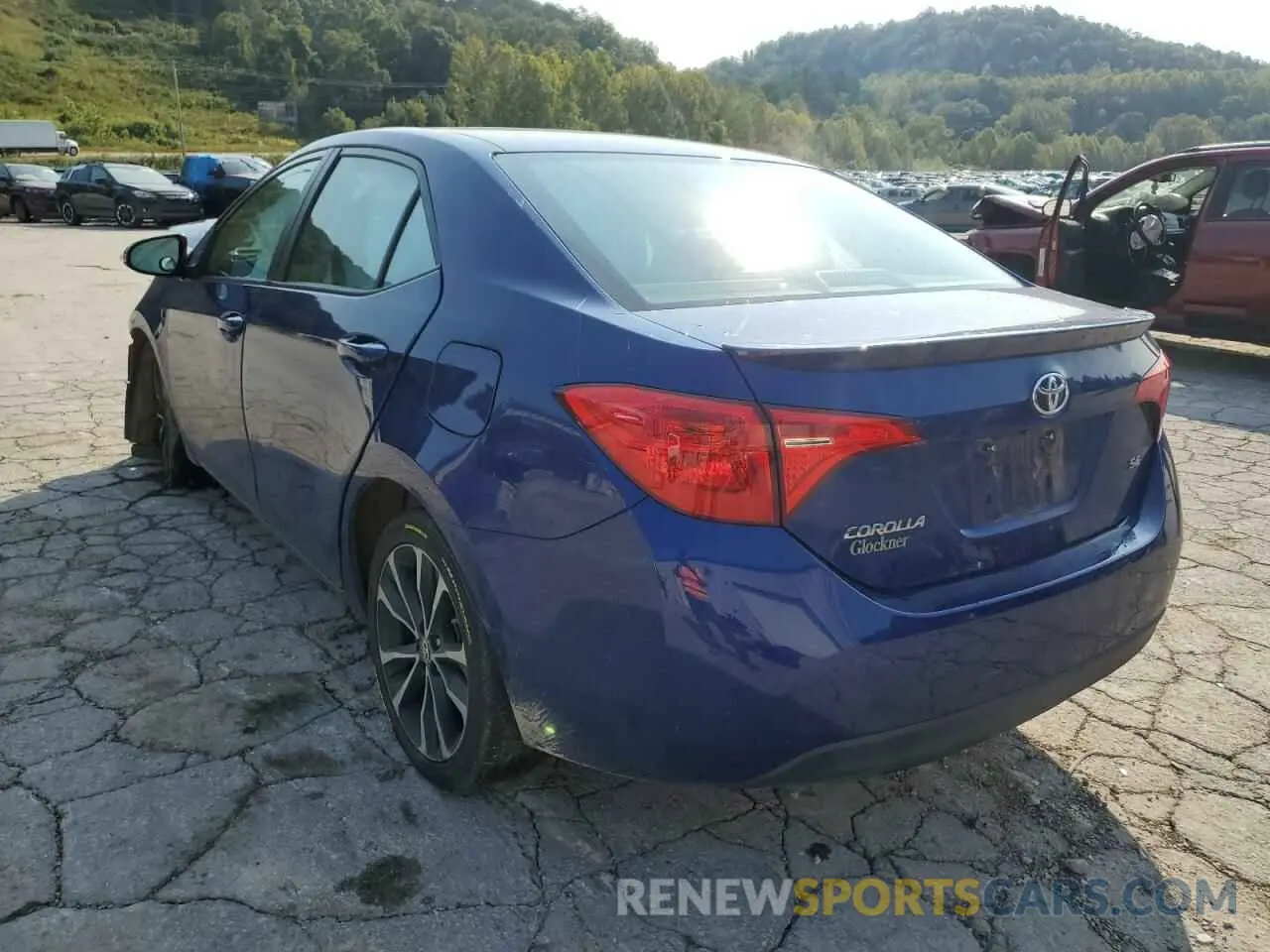 3 fotografías del automóvil dañado 2T1BURHEXKC203360 TOYOTA COROLLA 2019