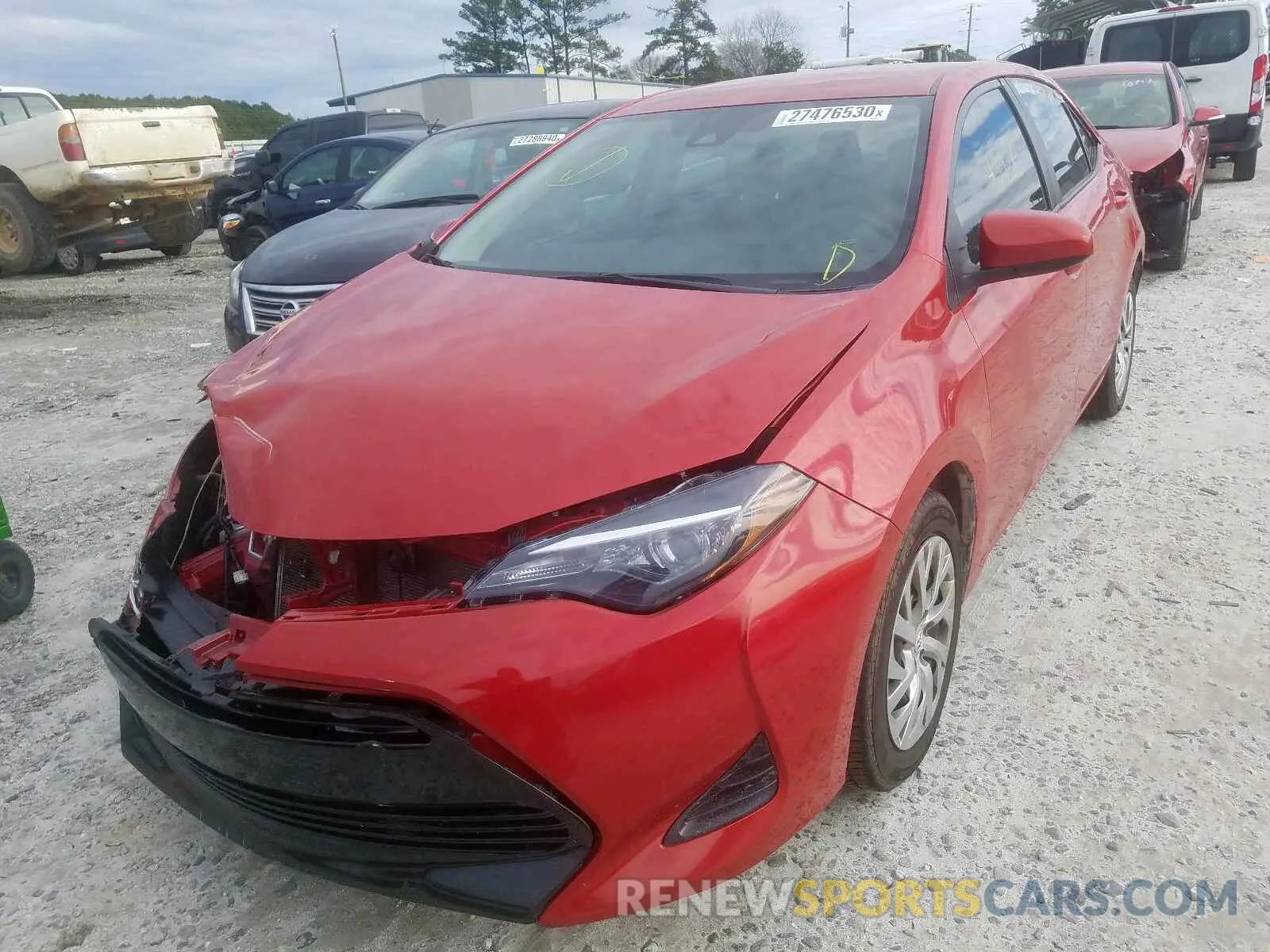 2 fotografías del automóvil dañado 2T1BURHEXKC204993 TOYOTA COROLLA 2019