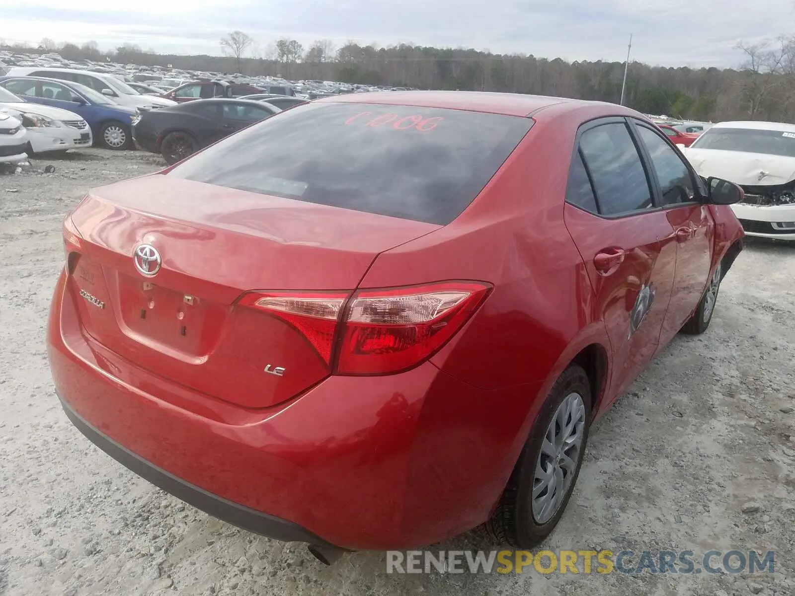 4 fotografías del automóvil dañado 2T1BURHEXKC204993 TOYOTA COROLLA 2019