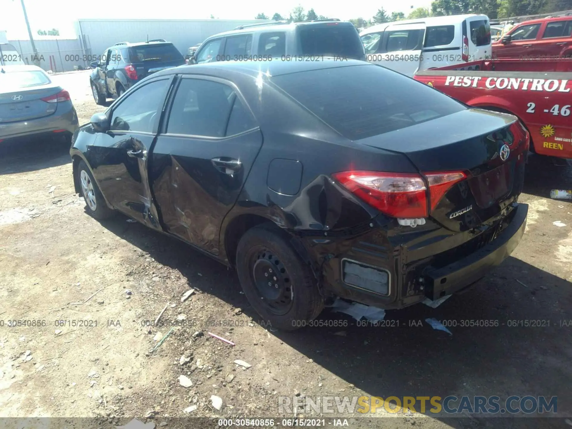 3 fotografías del automóvil dañado 2T1BURHEXKC217596 TOYOTA COROLLA 2019