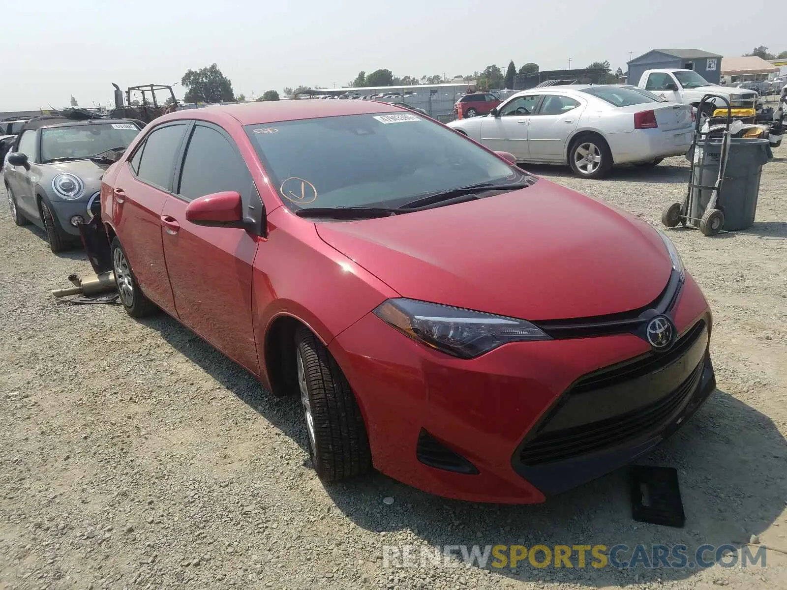 1 fotografías del automóvil dañado 2T1BURHEXKC228176 TOYOTA COROLLA 2019