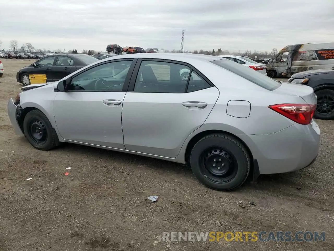 2 fotografías del automóvil dañado 2T1BURHEXKC230140 TOYOTA COROLLA 2019