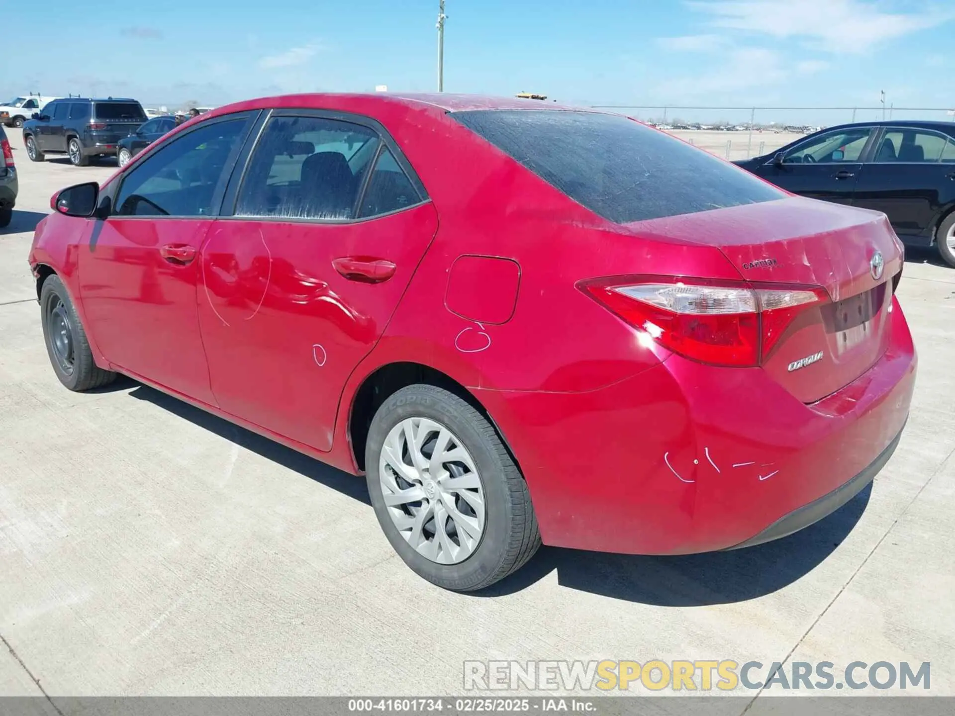 3 fotografías del automóvil dañado 5YFBURHE0KP858708 TOYOTA COROLLA 2019
