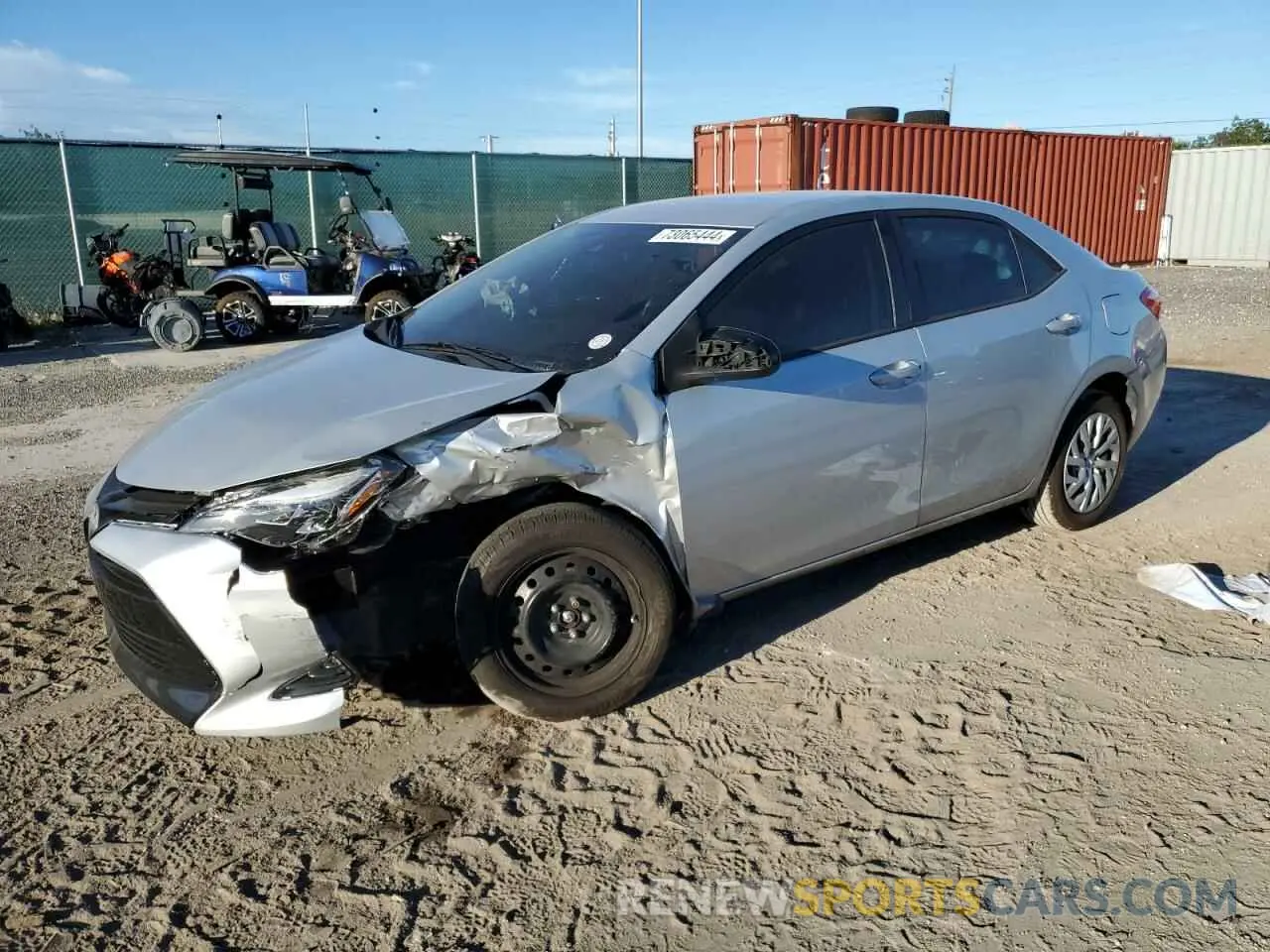 1 fotografías del automóvil dañado 5YFBURHE0KP859793 TOYOTA COROLLA 2019