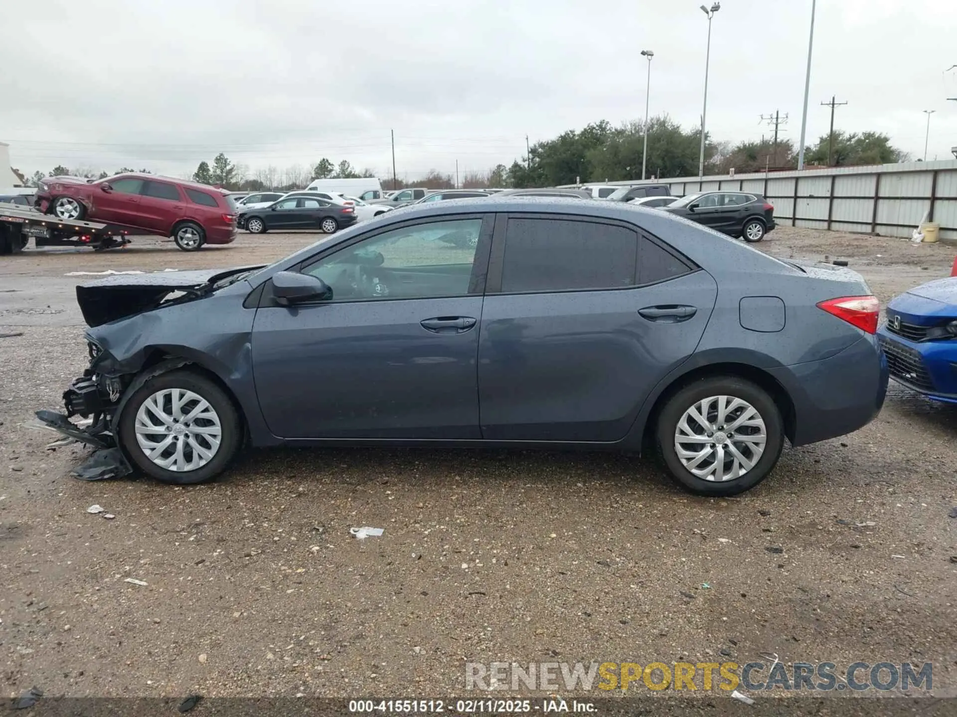 15 fotografías del automóvil dañado 5YFBURHE0KP861141 TOYOTA COROLLA 2019