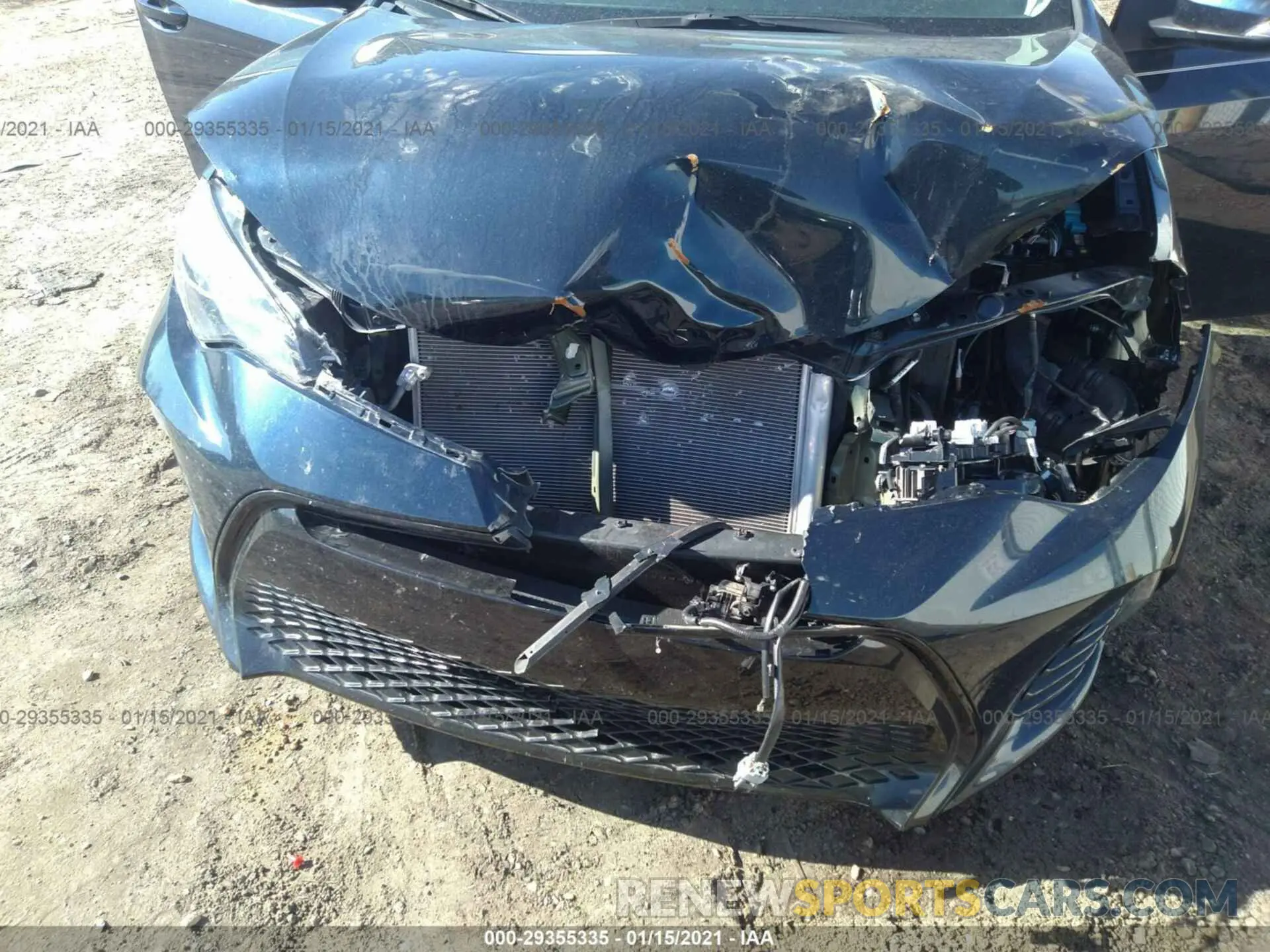 6 fotografías del automóvil dañado 5YFBURHE0KP861169 TOYOTA COROLLA 2019