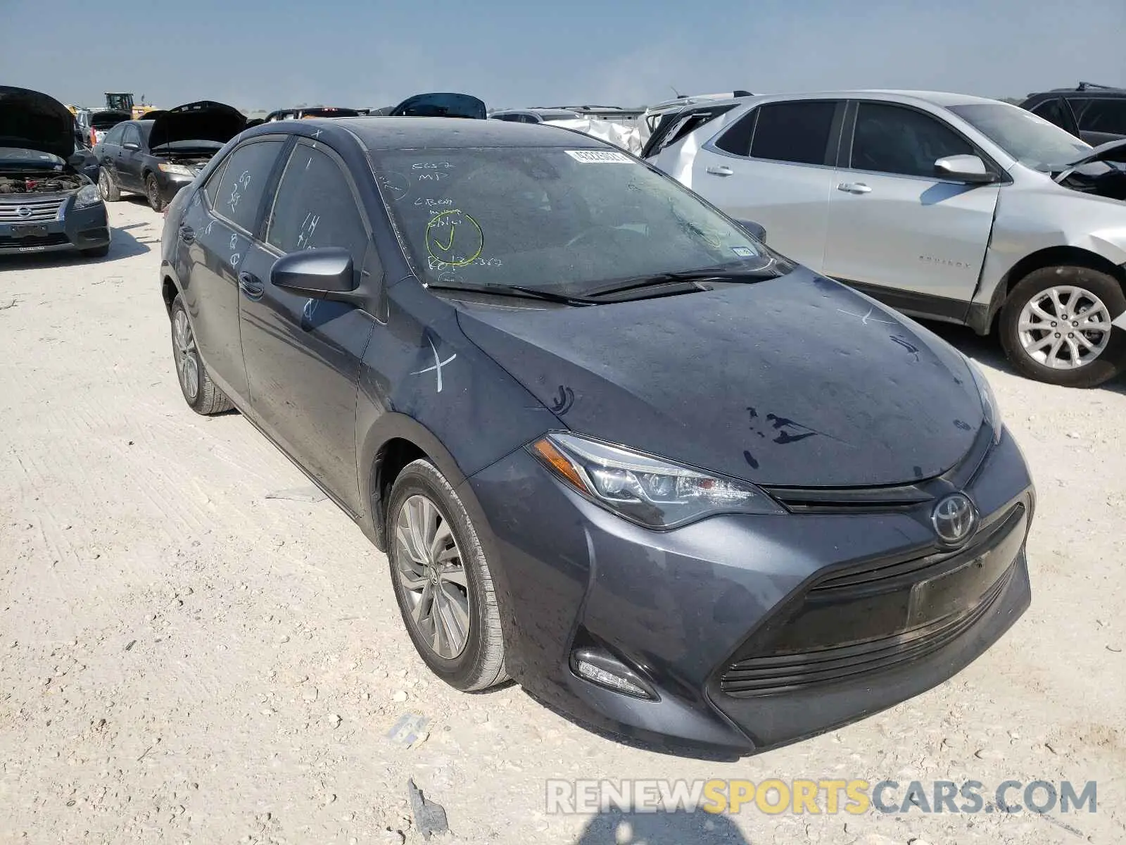 1 fotografías del automóvil dañado 5YFBURHE0KP862631 TOYOTA COROLLA 2019