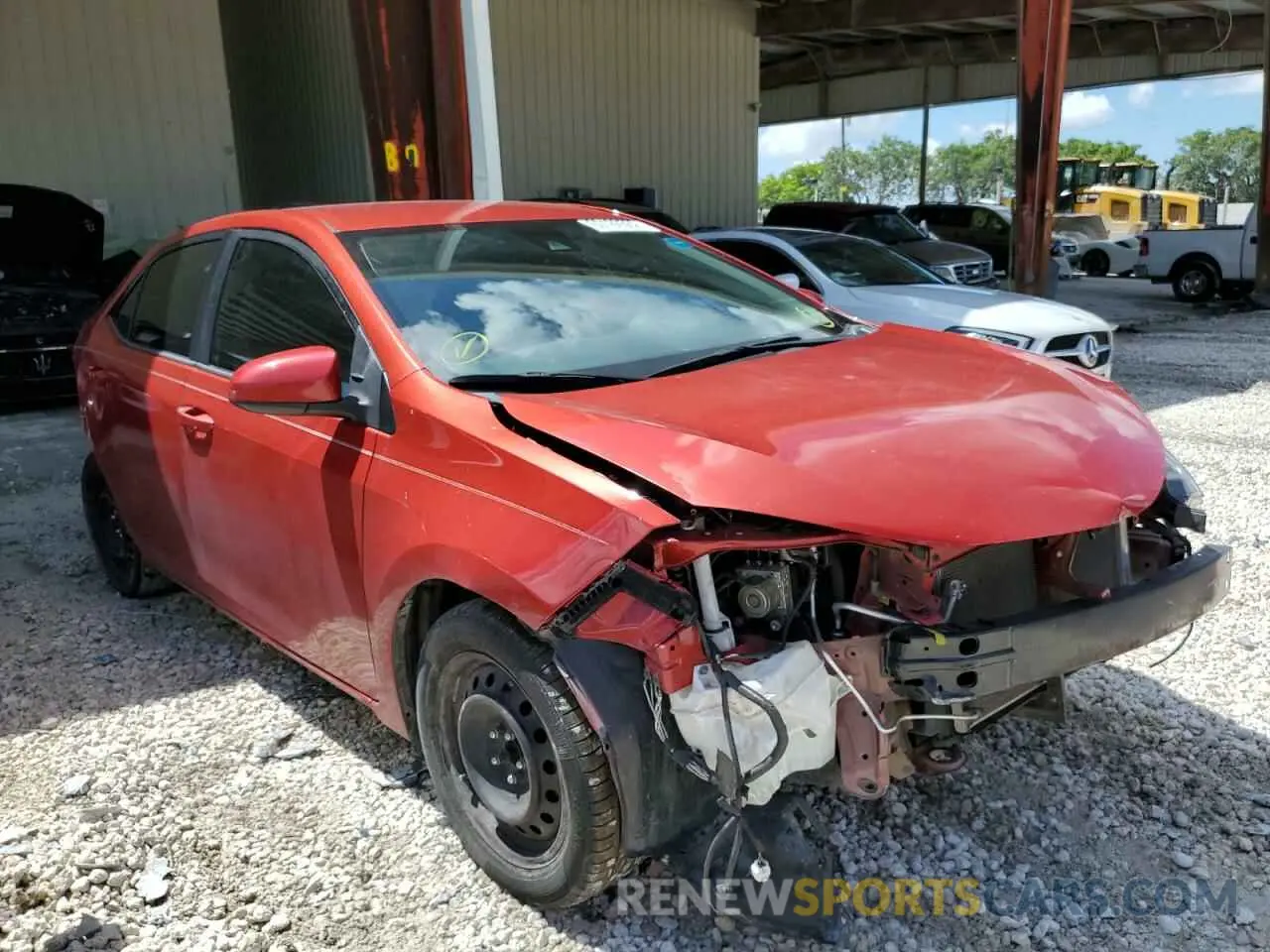 1 fotografías del automóvil dañado 5YFBURHE0KP868736 TOYOTA COROLLA 2019