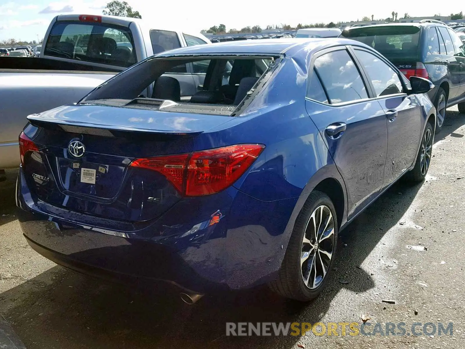 4 fotografías del automóvil dañado 5YFBURHE0KP878604 TOYOTA COROLLA 2019