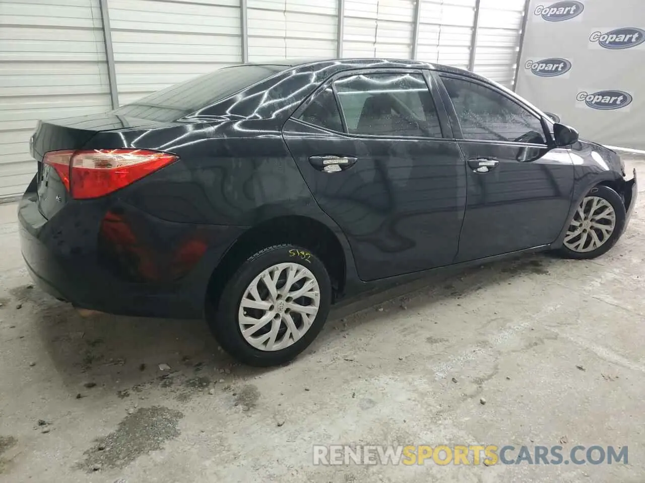 3 fotografías del automóvil dañado 5YFBURHE0KP882488 TOYOTA COROLLA 2019