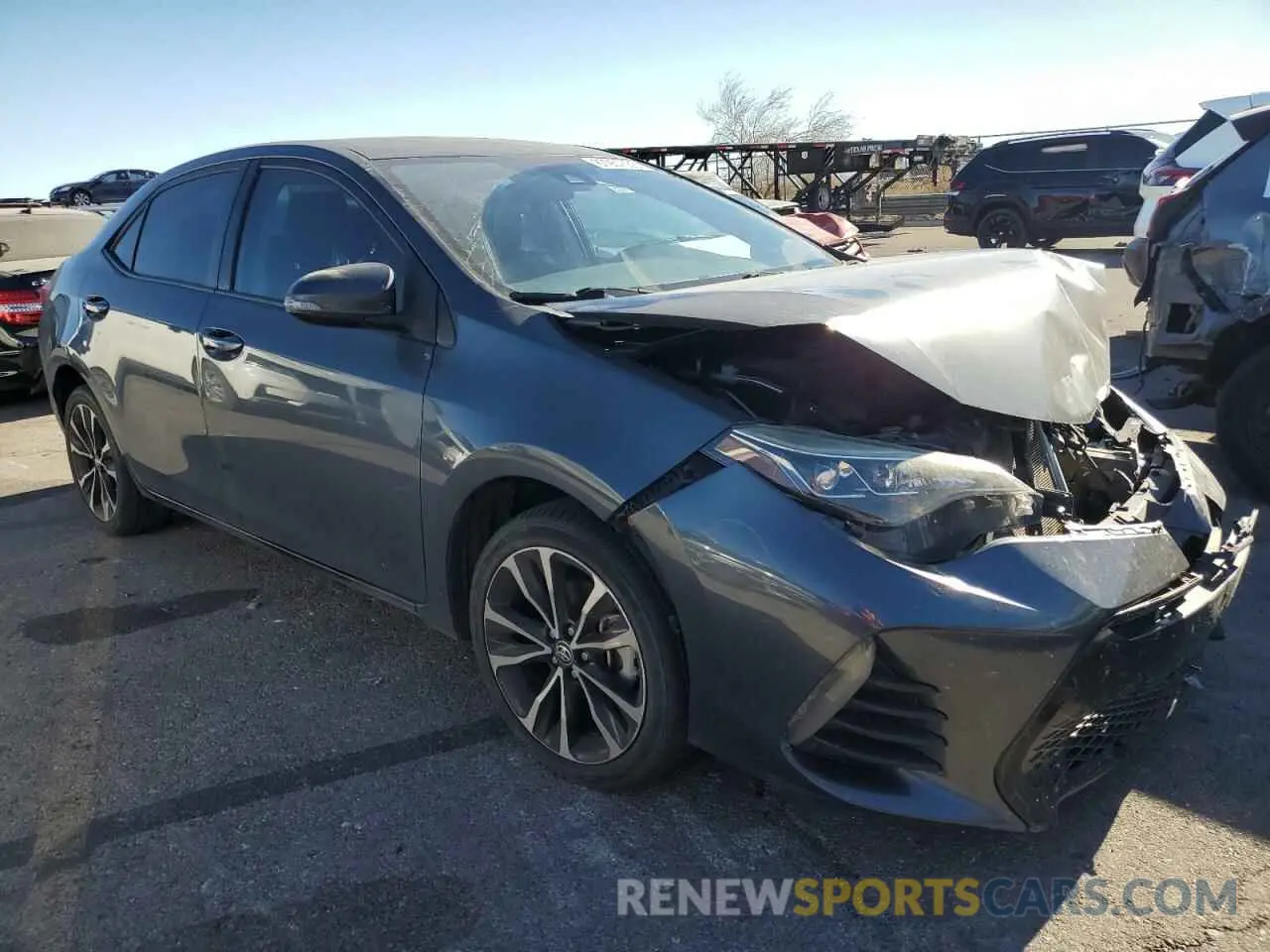 4 fotografías del automóvil dañado 5YFBURHE0KP885875 TOYOTA COROLLA 2019