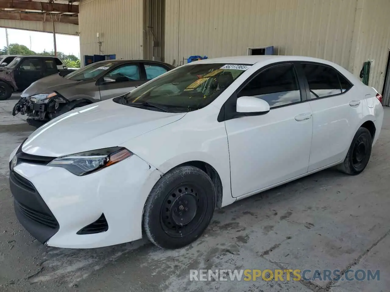 1 fotografías del automóvil dañado 5YFBURHE0KP886878 TOYOTA COROLLA 2019