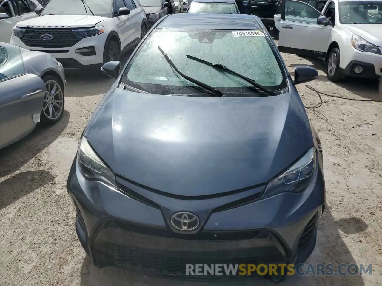 5 fotografías del automóvil dañado 5YFBURHE0KP887867 TOYOTA COROLLA 2019
