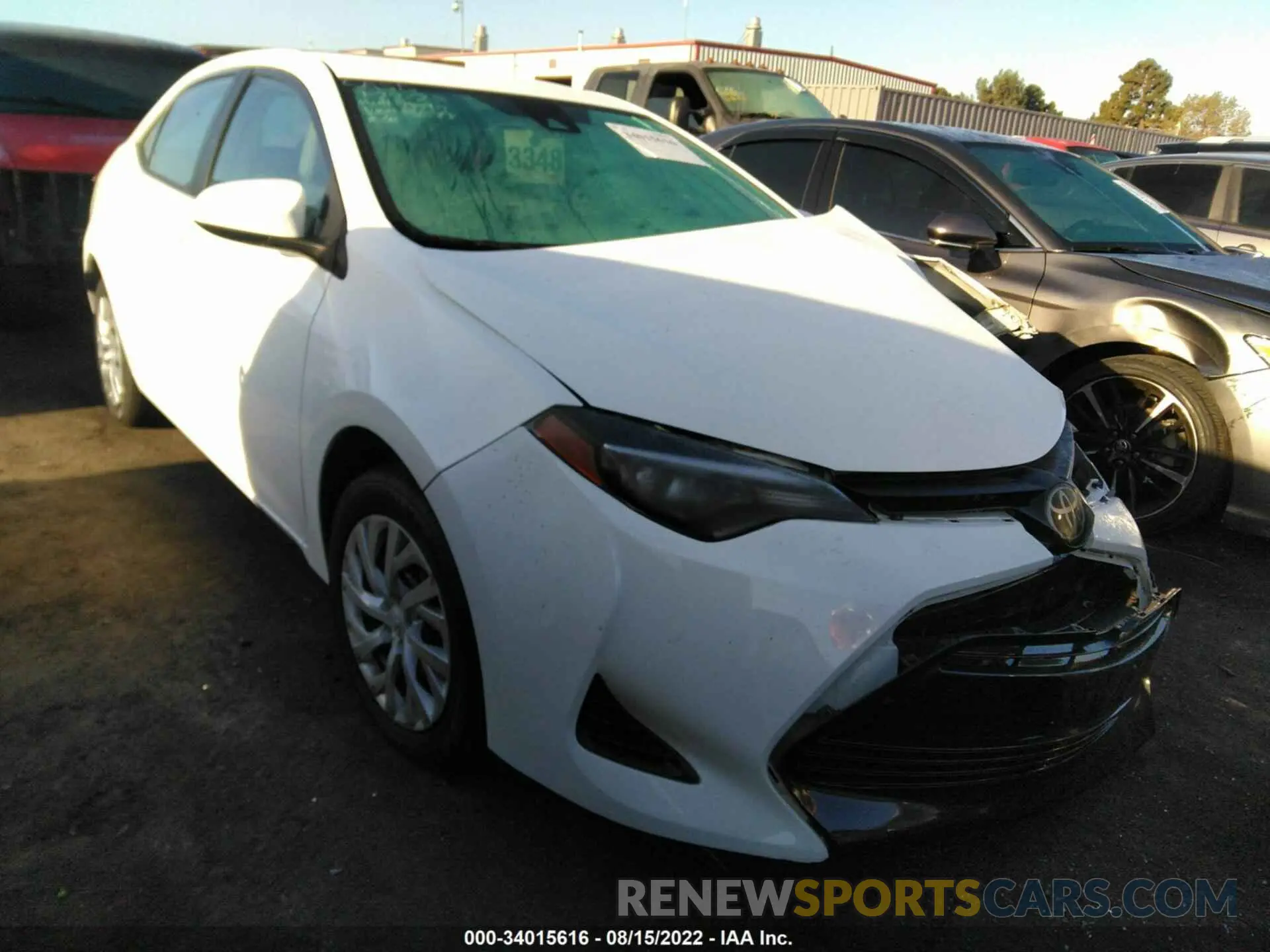 1 fotografías del automóvil dañado 5YFBURHE0KP893877 TOYOTA COROLLA 2019