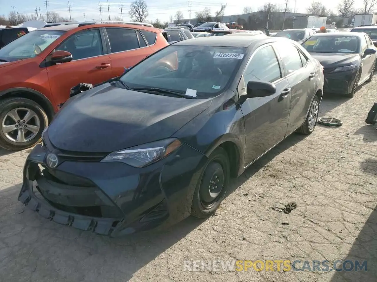 1 fotografías del automóvil dañado 5YFBURHE0KP898240 TOYOTA COROLLA 2019