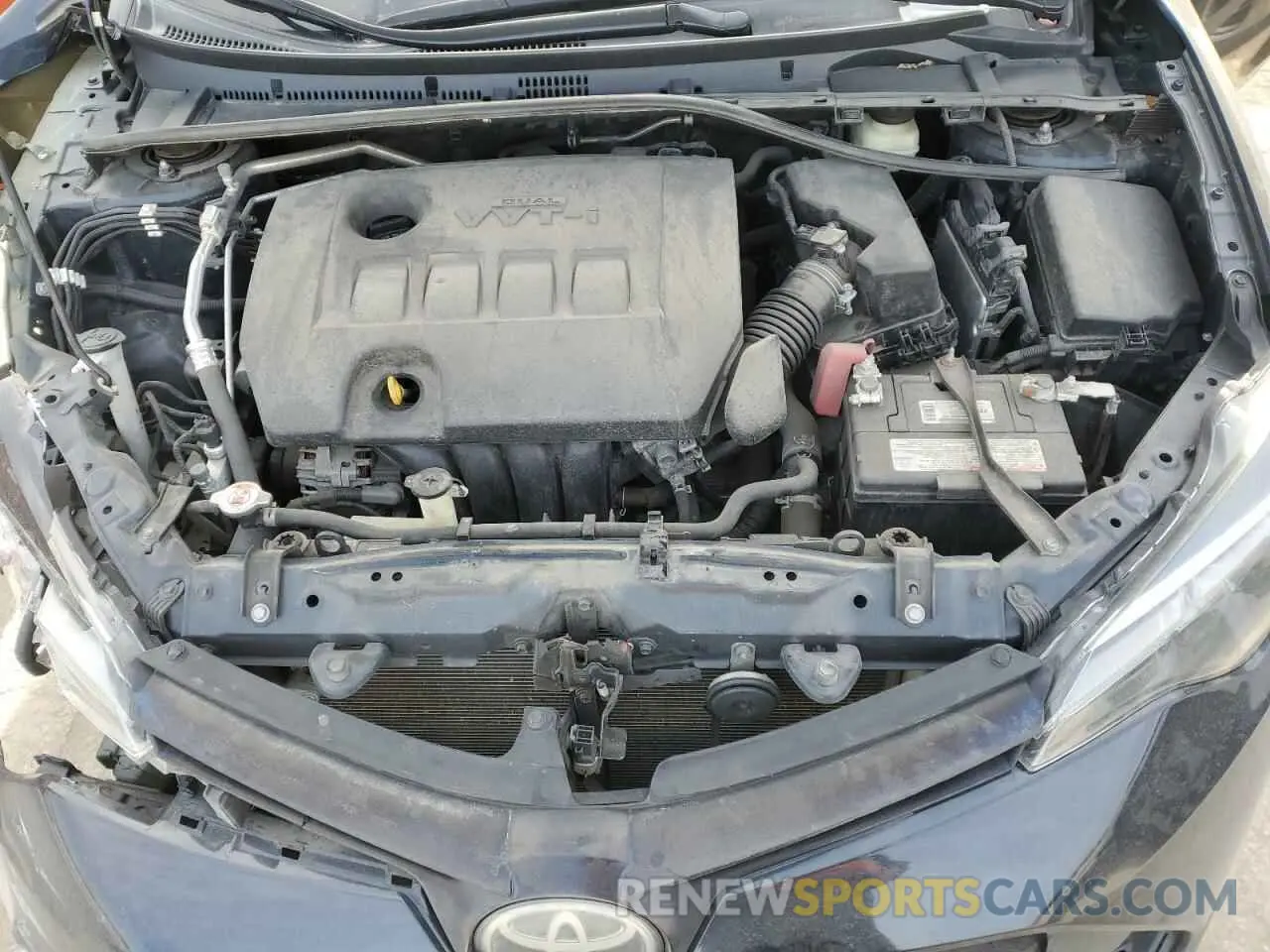 11 fotografías del automóvil dañado 5YFBURHE0KP898240 TOYOTA COROLLA 2019