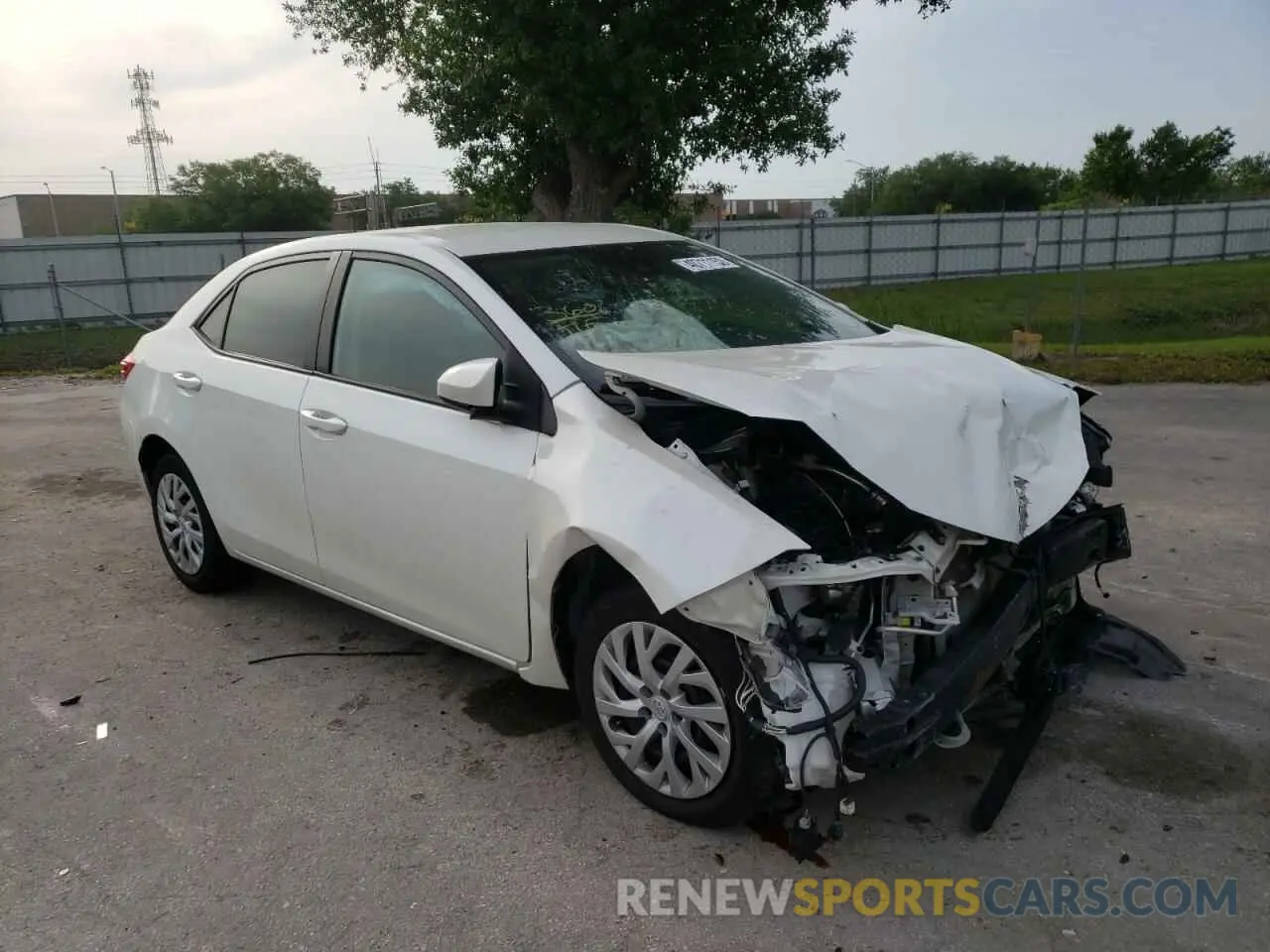 1 fotografías del automóvil dañado 5YFBURHE0KP900505 TOYOTA COROLLA 2019