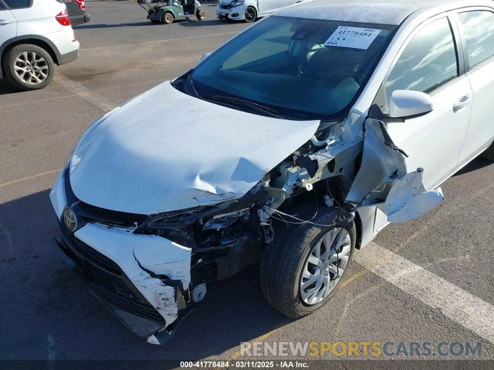 6 fotografías del automóvil dañado 5YFBURHE0KP902271 TOYOTA COROLLA 2019