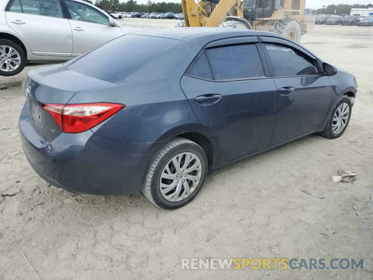3 fotografías del automóvil dañado 5YFBURHE0KP907924 TOYOTA COROLLA 2019