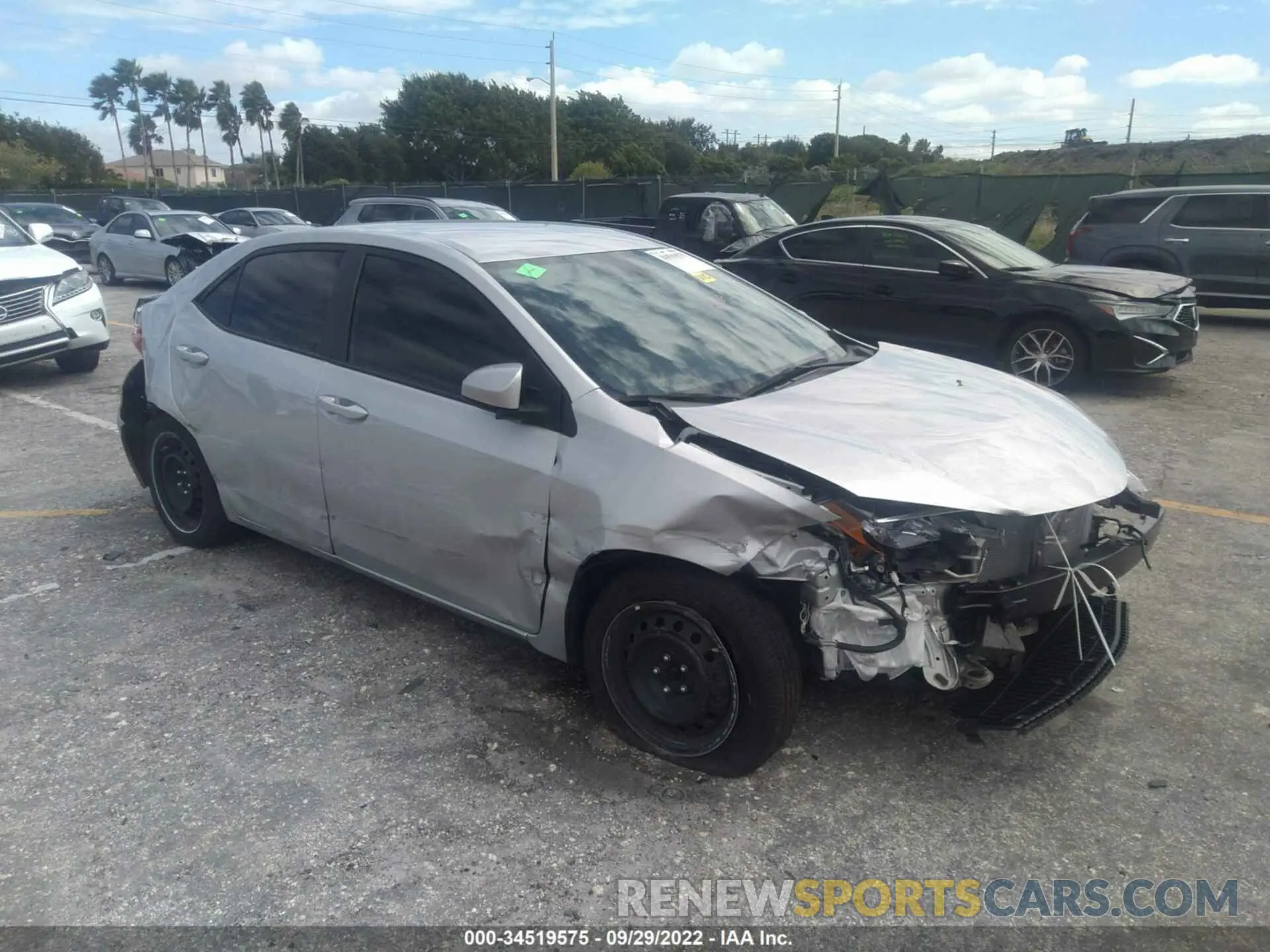 1 fotografías del automóvil dañado 5YFBURHE0KP910662 TOYOTA COROLLA 2019