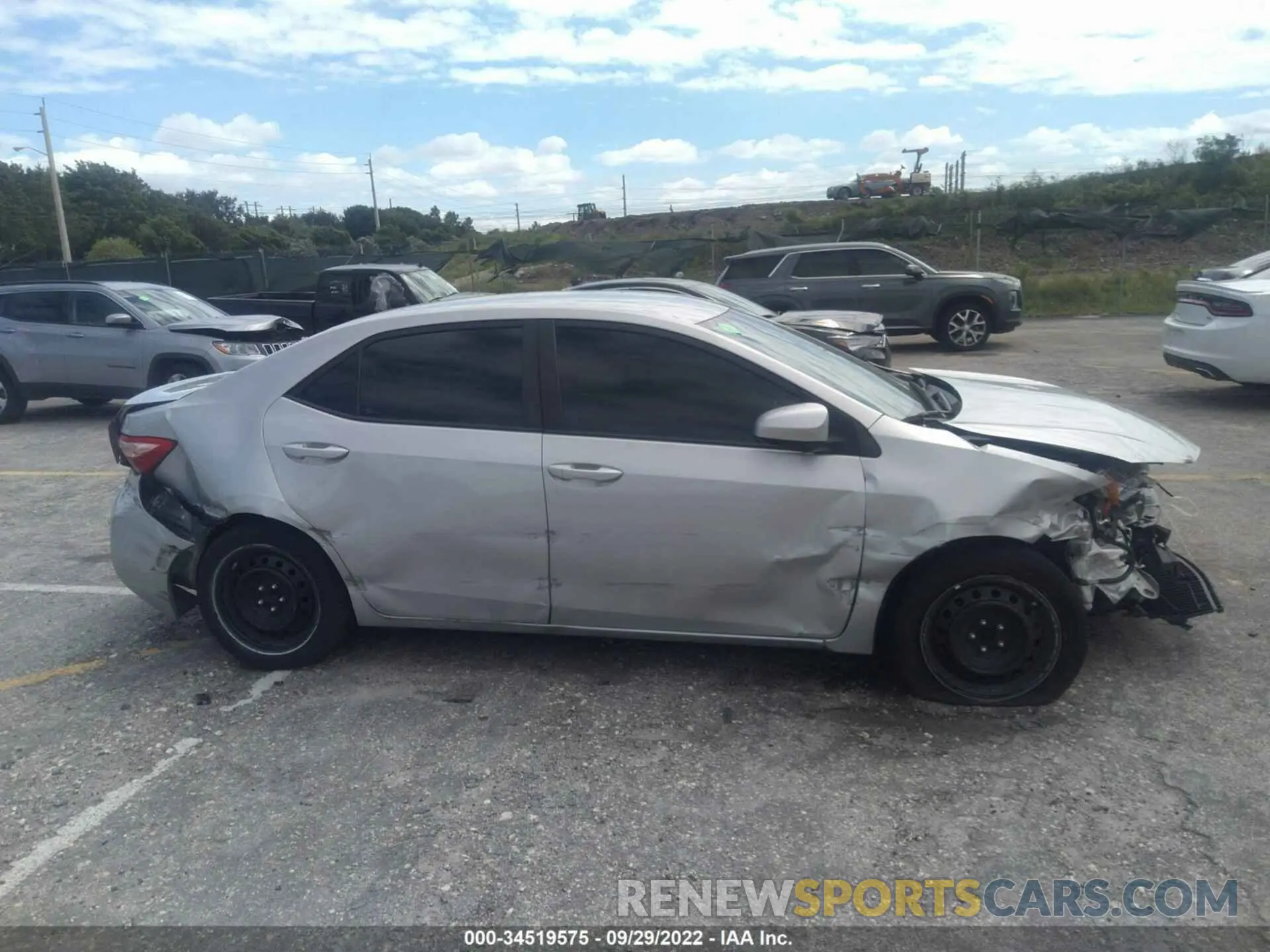 6 fotografías del automóvil dañado 5YFBURHE0KP910662 TOYOTA COROLLA 2019