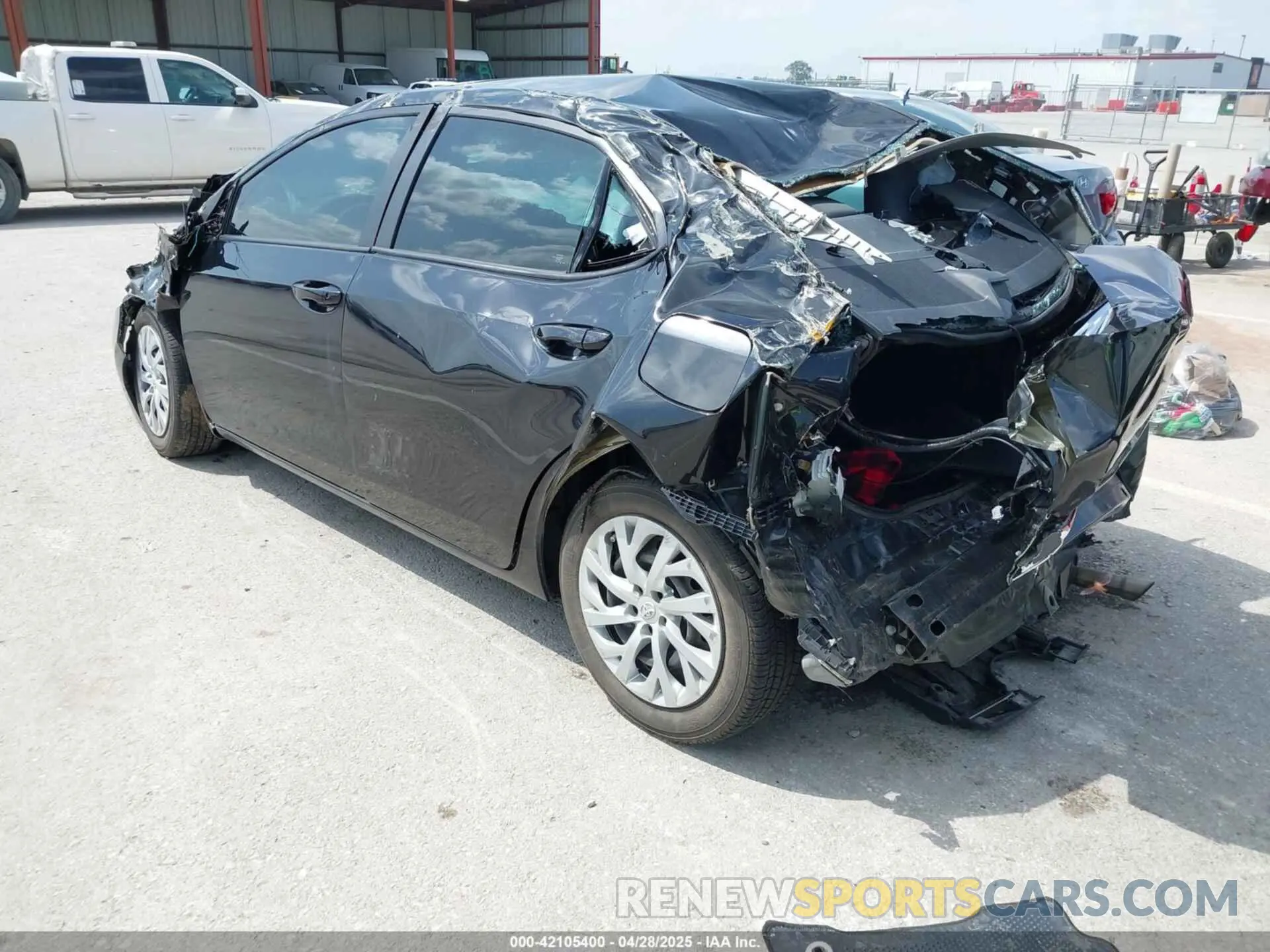 3 fotografías del automóvil dañado 5YFBURHE0KP914825 TOYOTA COROLLA 2019