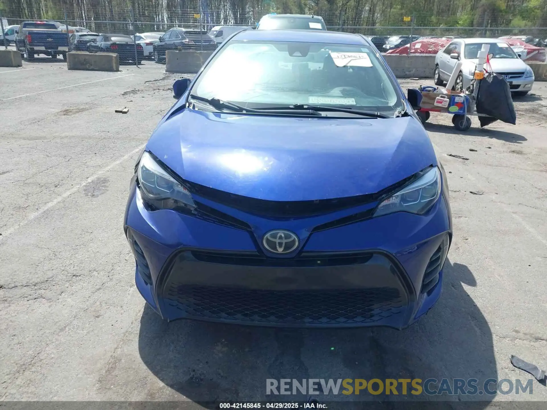 6 fotografías del automóvil dañado 5YFBURHE0KP916168 TOYOTA COROLLA 2019