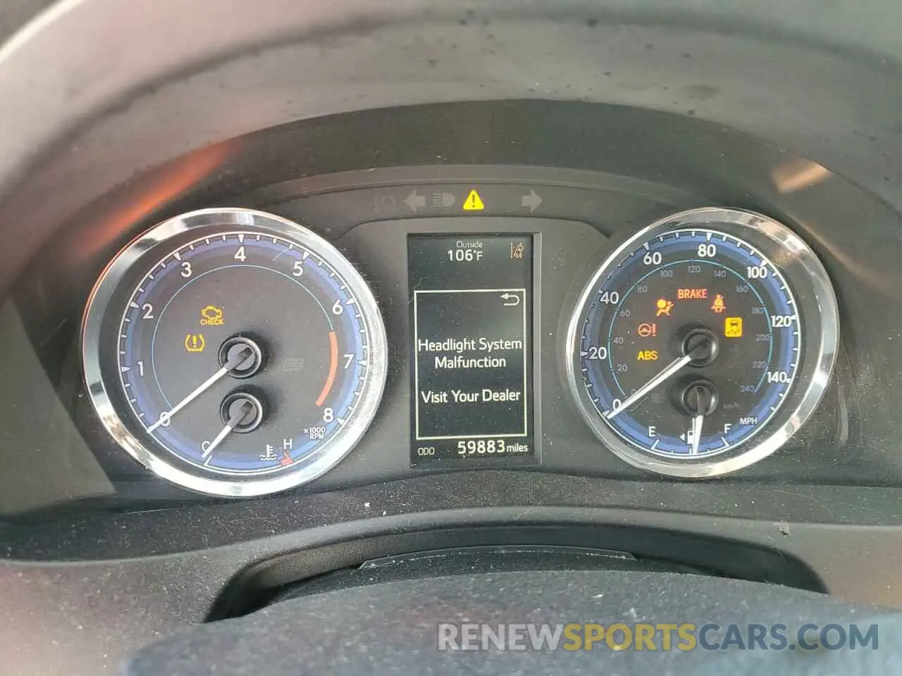 9 fotografías del automóvil dañado 5YFBURHE0KP916316 TOYOTA COROLLA 2019