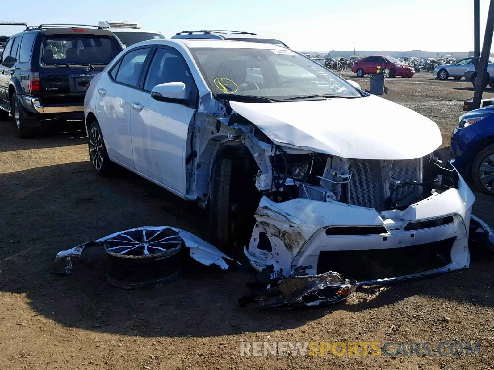 1 fotografías del automóvil dañado 5YFBURHE0KP919183 TOYOTA COROLLA 2019