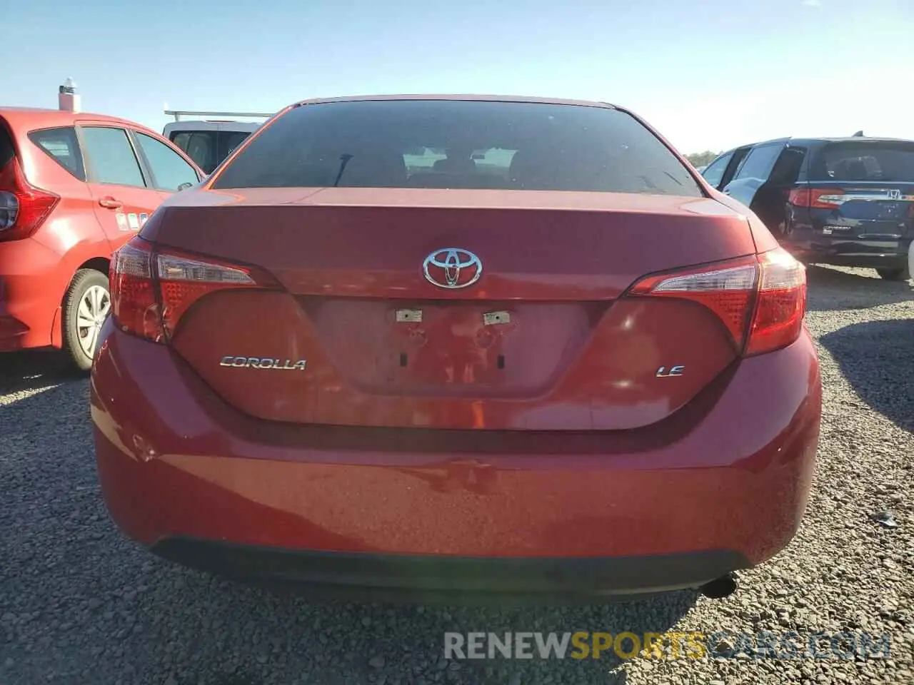 6 fotografías del automóvil dañado 5YFBURHE0KP922794 TOYOTA COROLLA 2019