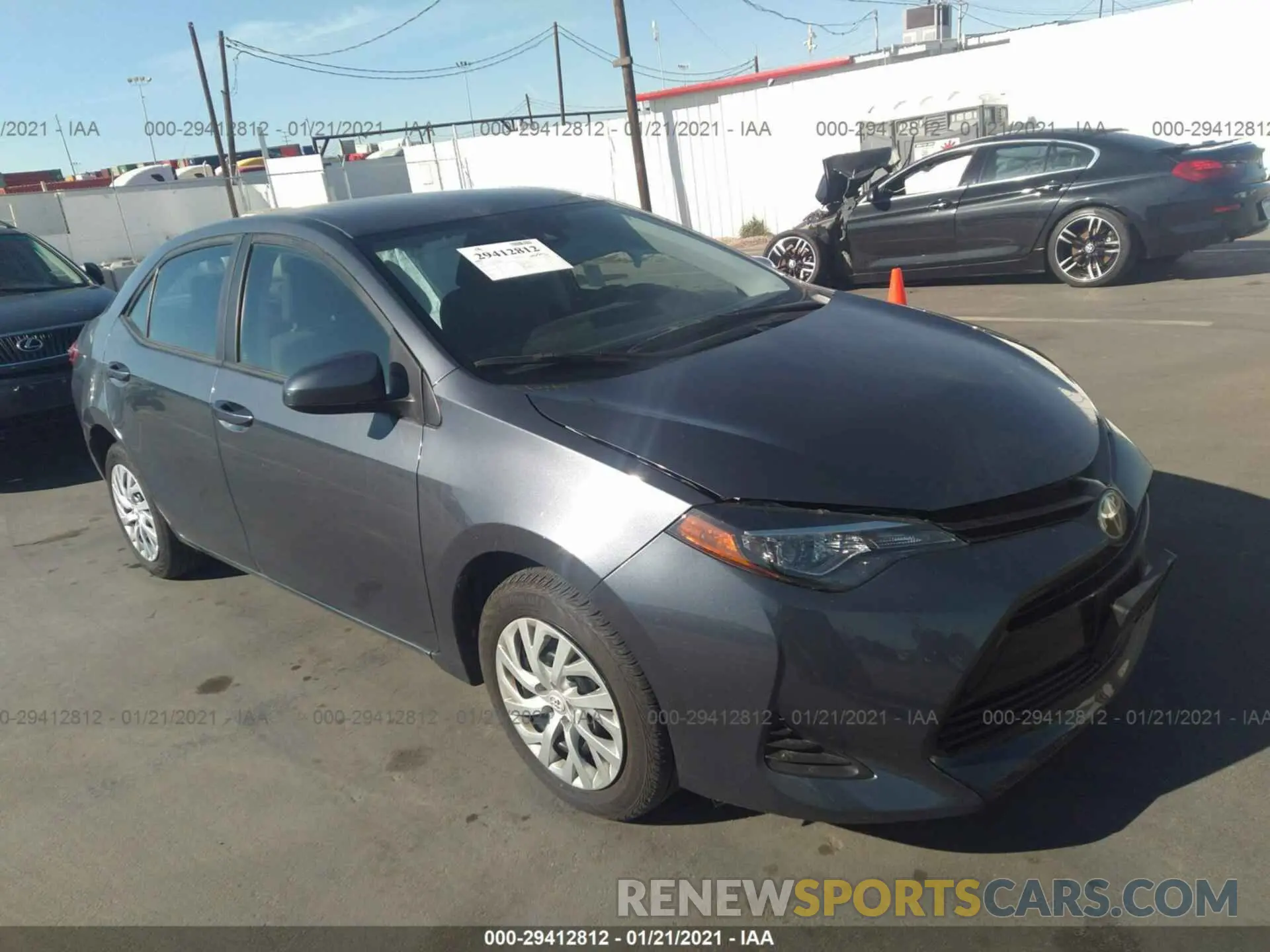1 fotografías del automóvil dañado 5YFBURHE0KP923816 TOYOTA COROLLA 2019