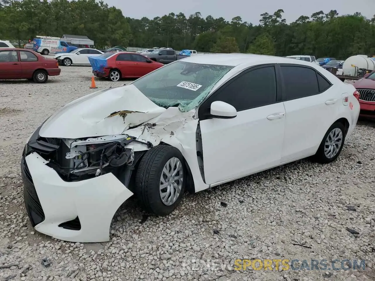1 fotografías del automóvil dañado 5YFBURHE0KP924903 TOYOTA COROLLA 2019