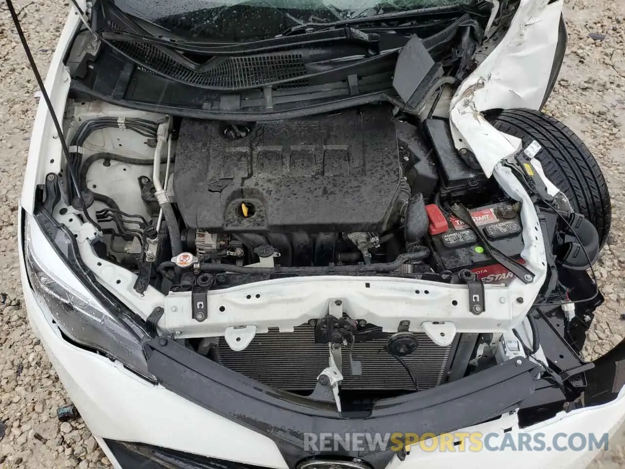 11 fotografías del automóvil dañado 5YFBURHE0KP924903 TOYOTA COROLLA 2019