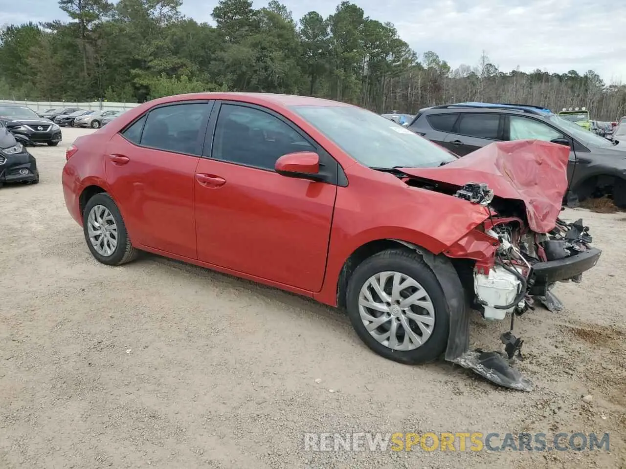 4 fotografías del automóvil dañado 5YFBURHE0KP930460 TOYOTA COROLLA 2019